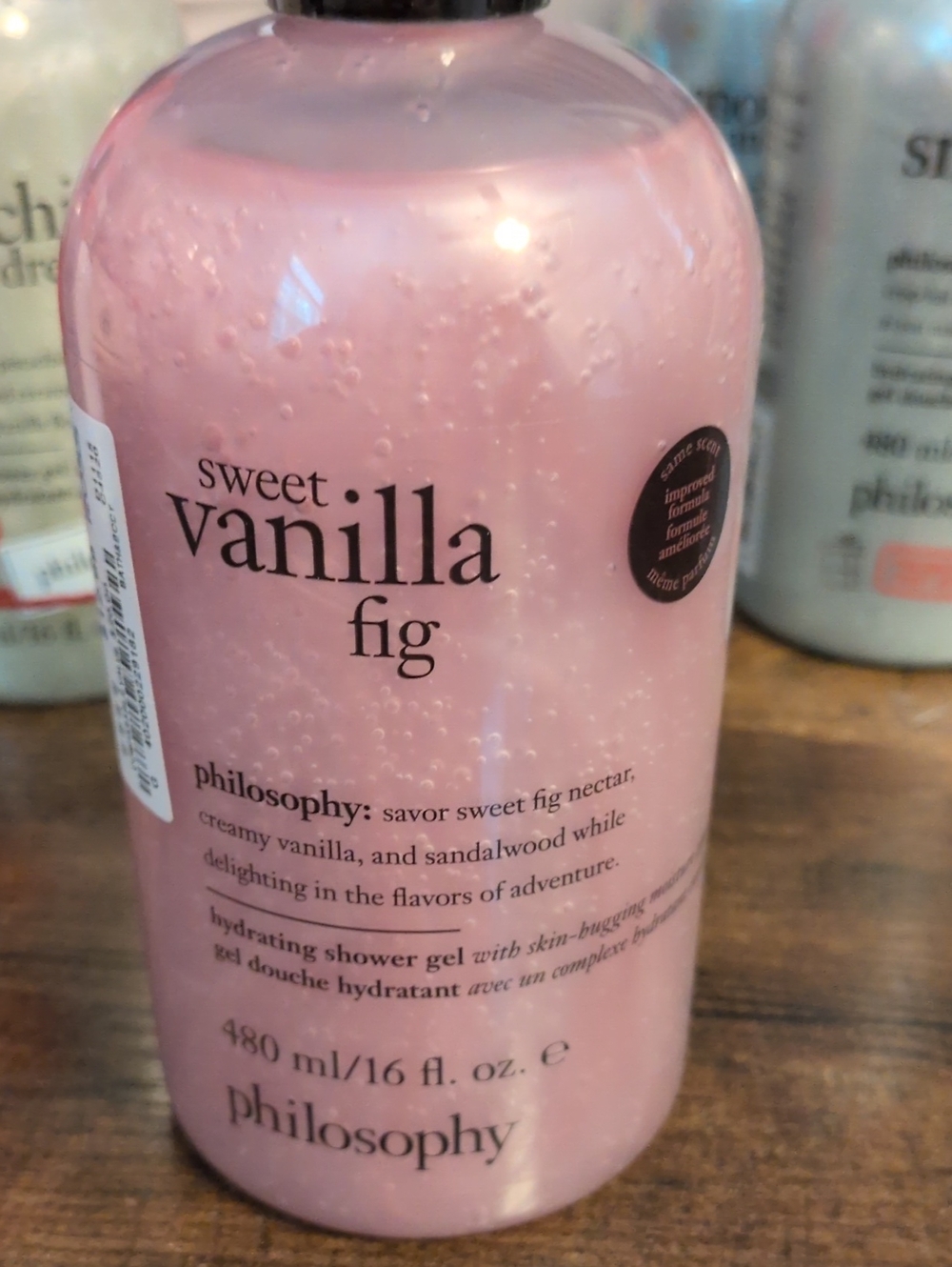 Philosophy Sweet Vanilla Fig Hydrating Shower Gel - New And Sealed 16 Oz